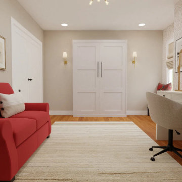 Multifunctional Office Space with Murphy Bed