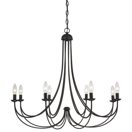 Quoizel MRN5008IB Eight Light Chandelier Mirren Imperial Bronze