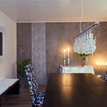 Marmorputz in lila und weiß