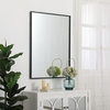 Metal Frame Rectangle Mirror 27 Inch In Black