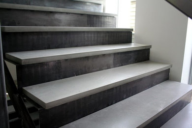 Inspiration for a modern staircase remodel in Los Angeles