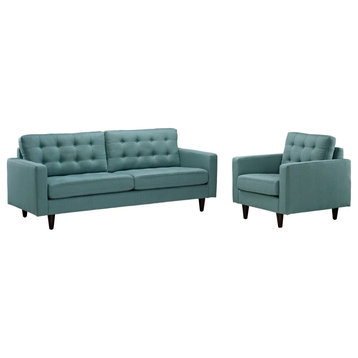 Melanie Laguna Armchair and Sofa Set of 2