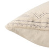 Ianira Medallion Cream/ Silver Pillow 22" Square, Polyester Fill