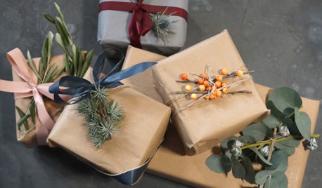 Wow! Dekorer julens flotteste pakker med afskårne grene og kviste