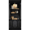 Hooker Telluride Bunching Bookcase With Door, Black