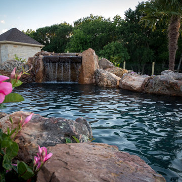 Moss Rock Boulder Coping