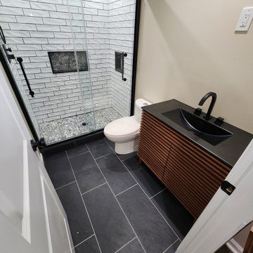 Basement Finish with Full bathroom addition and Office