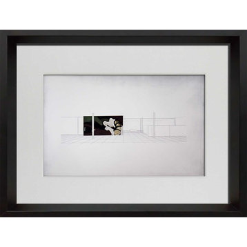 Mies Van Der Rohe Limited Edition Lithograph, 1939 Court House Project, Framed