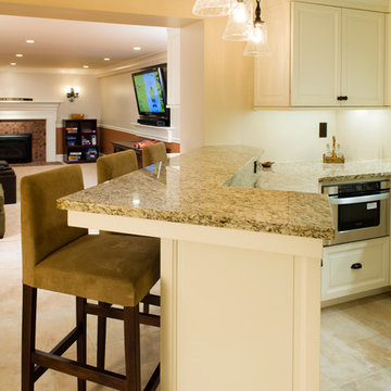 Shaker Heights Basement with Bar and Bath