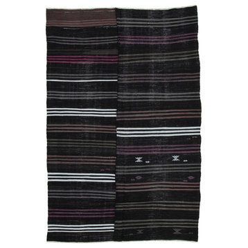 Rug N Carpet - Handmade Oriental 6' 7'' x 10' 7'' Rustic Wool Kilim Rug