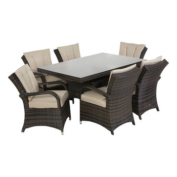 Tuscany LA 7-Piece Rectangular Outdoor Dining Set