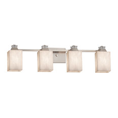 Clouds Ardent 4-Light LED Bath Bar, Square, Brushed Nickel, Dedicated LED