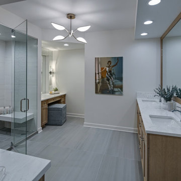 Chic High-Rise Primary Bathroom Makeover