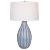 Veston Blue Glaze Table Lamp