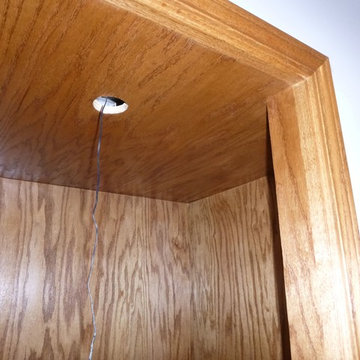 Wine Cubby over stairwell wasted space