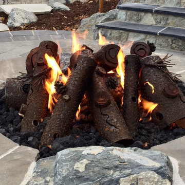 Artistic Metal Logs - Fire Pit Ideas