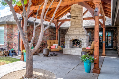 Patio - rustic patio idea in Austin