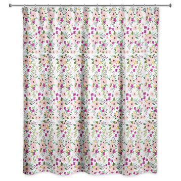 Blooming Florals 71x74 Shower Curtain