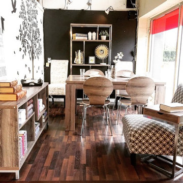 A Simple yet Contemporary Dining and Reading Area