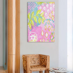 Pink Abstract Leaves - Products