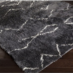 Scout Area Rug | Black & Ivory - Area Rugs