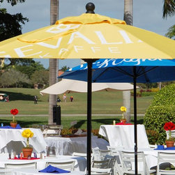 Customer Photo: Custom Logo Market Umbrellas for Kraft Foods - Outdoor Umbrellas