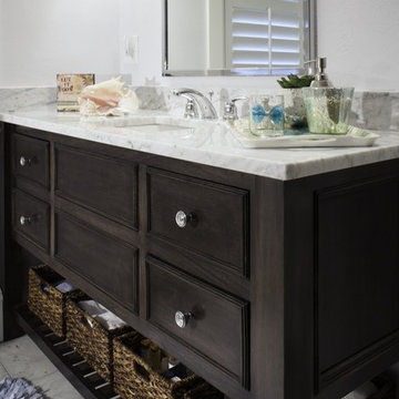 Open base vanity