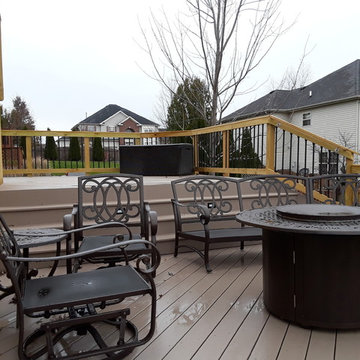 Multi Level Timber Tech Deck by Aurora, IL Deck Designer