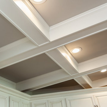 Mount Pleasant - White Kitchen with Grey Island