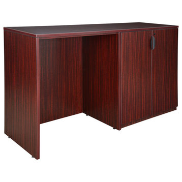 Legacy Stand Up Side to Side Storage Cabinet/ Desk Mahogany