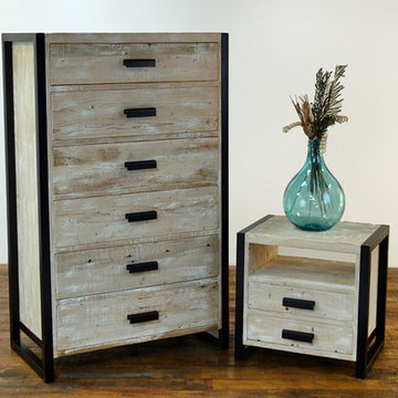 Phillip Tall Dresser and 2 Drawer Night Stand