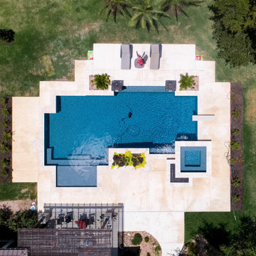 Modern Diving Pool Boerne