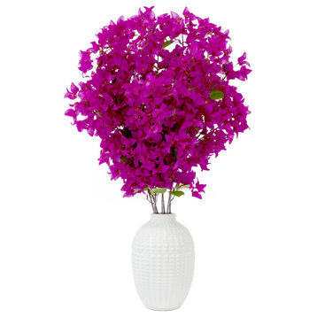 40in. Artificial Purple Bougainvillea Arrangement with Vase