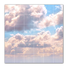 Clouds Ceramic Tile Wall Mural HZ500369-66S. 25.5" x 25.5"