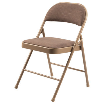 Commercialine 900 Fabric Folding Chair, Star Trail Brown, Set of 4