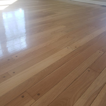 Deerfield,  red and white oak , Bona Seal applied finished with Bona Traffic Hd