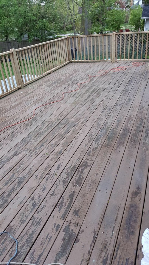 Deck restoration / staining