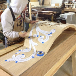 Hand Carved Alder Vanity Front - Bathroom Vanities And Sink Consoles