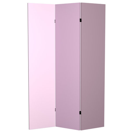 6' Tall Double Sided Lilac Palette Canvas Room Divider