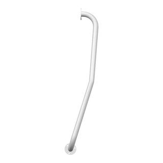 Newel Left-Hand Grab Bar Right, Ivory - Grab Bars - by Transolid | Houzz