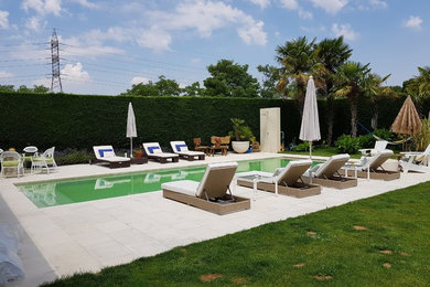 Diseño de terraza y jardín Vivienda Un ifamilioar