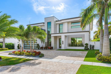 Home design - large contemporary home design idea