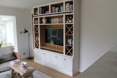 Tv wall unit with ladder