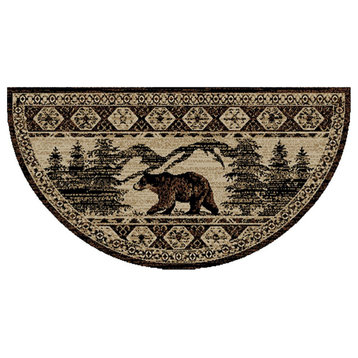 American Destination Foothills Brown Lodge Accent Rug, 2'x3'8", Wedge