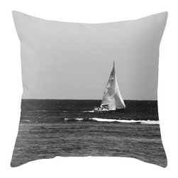 BACK to BASICS - Sail Boat Pillow Cover, 20x20 - Decorative Pillows