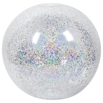 SunnyLIFE XL Inflatable Ball- Silver Glitter