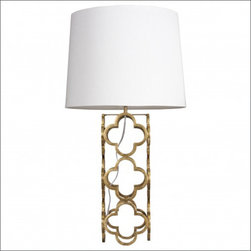 Worlds Away Darcy Gold Leaf Table Lamp - Products