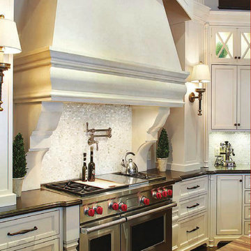 Stone Range Hood by Omega Mantels.