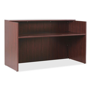 Wood and Metal Writing Desk with Storage Natural - Room Essentials™