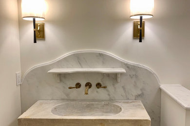 Inspiration for a powder room remodel in Other
